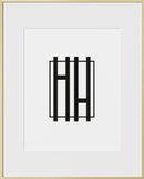 16x20, Gold Aluminum Glass Frame