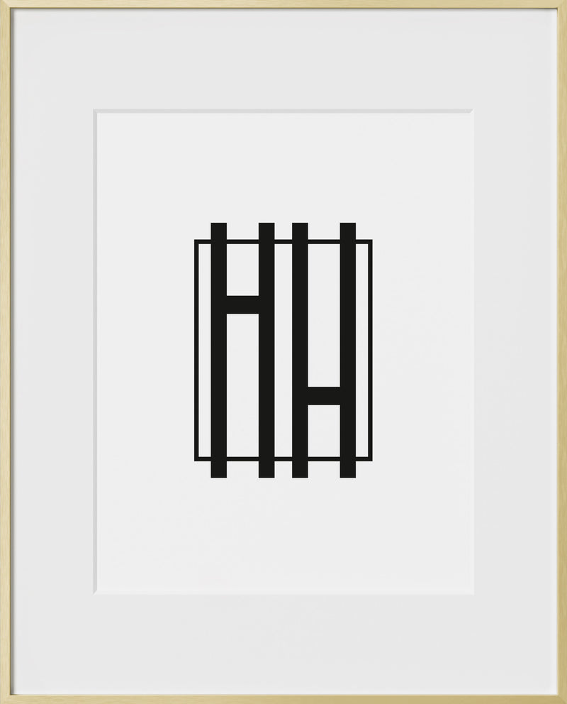 16x20, Gold Aluminum Glass Frame