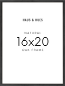 16x20, Black Oak Plexi Frame