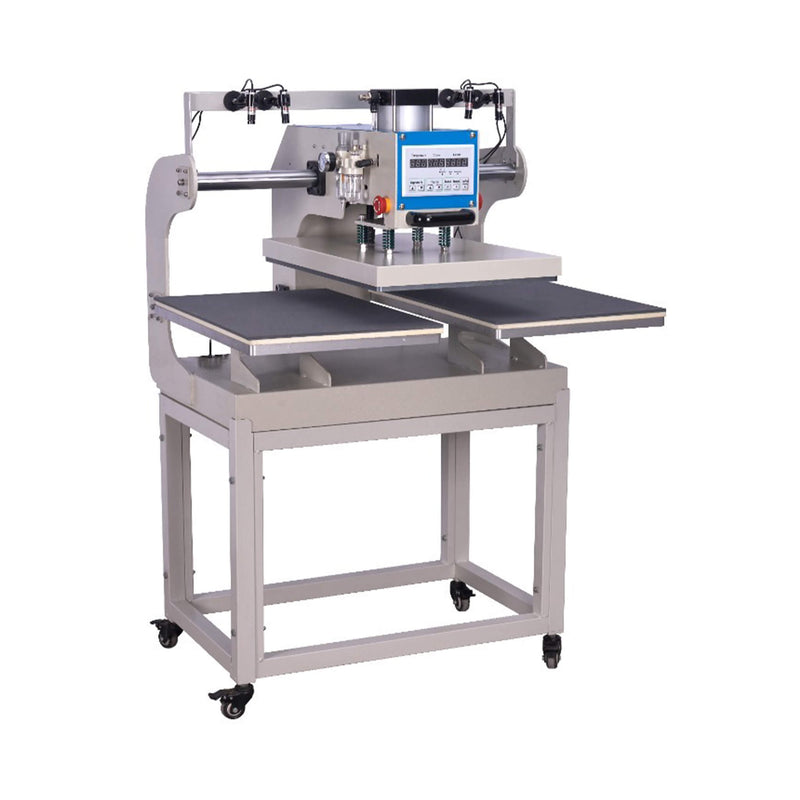 [16X24"] Pneumatic Sliding Dual-Platen Hot Press Machine With Infrared Positioning And Air Compressor (SAK46729)