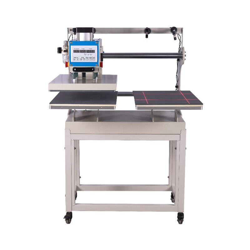 [16X24"] Pneumatic Sliding Dual-Platen Hot Press Machine With Infrared Positioning And Air Compressor (SAK46729)
