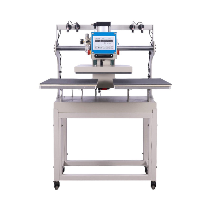 [16X24"] Pneumatic Sliding Dual-Platen Hot Press Machine With Infrared Positioning And Air Compressor (SAK46729)