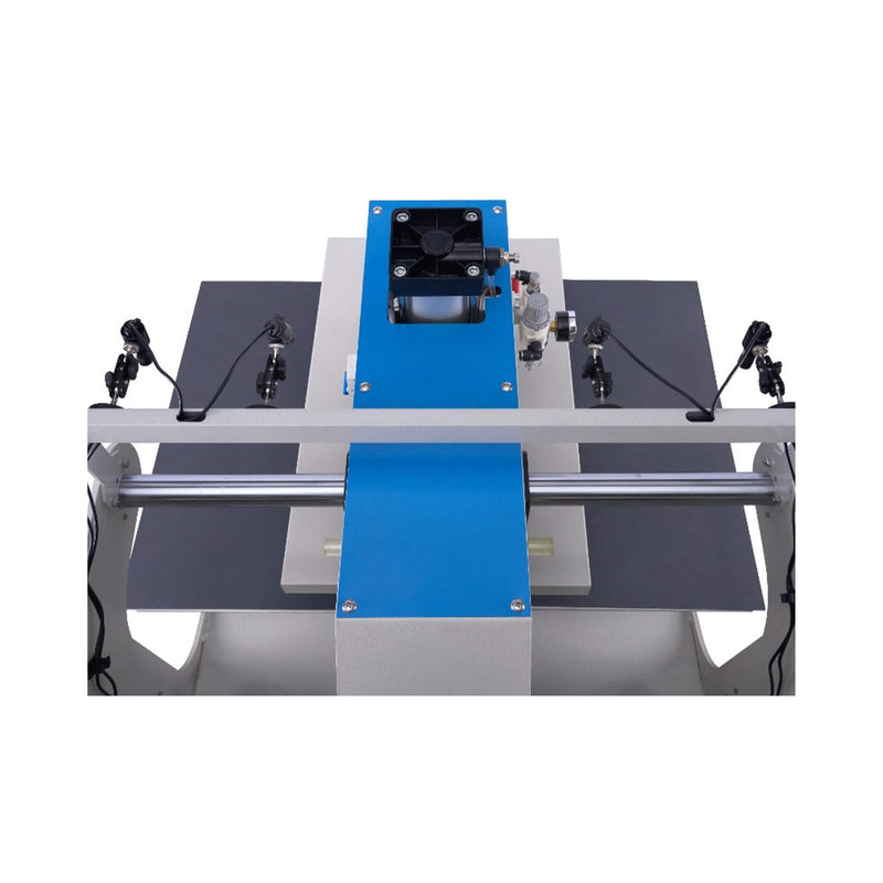 [16X24"] Pneumatic Sliding Dual-Platen Hot Press Machine With Infrared Positioning And Air Compressor (SAK46729)