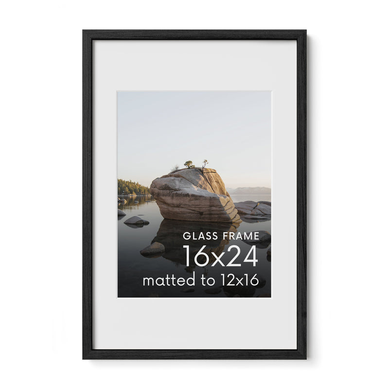 Standalone Glass Oak Wood Frames