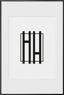 16x24, Black Aluminum Glass Frame