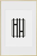 16x24, Gold Aluminum Glass Frame