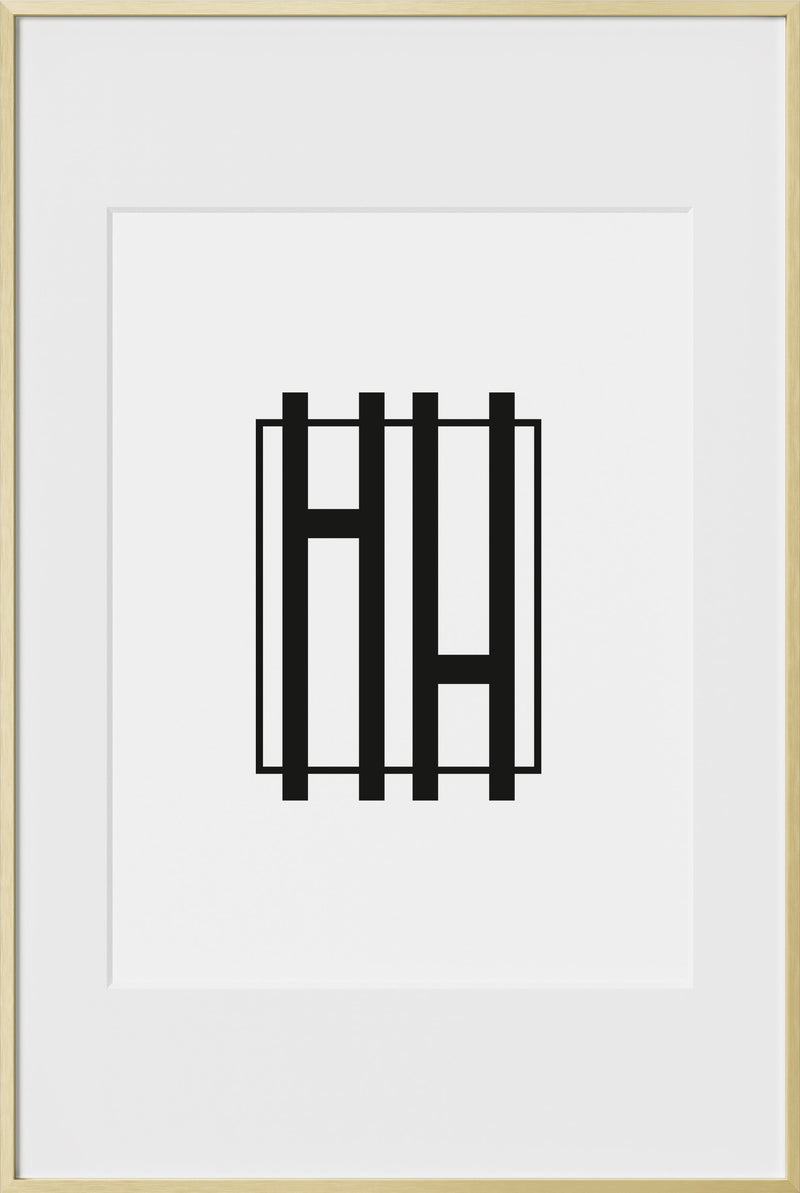 16x24, Gold Aluminum Glass Frame