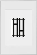 16x24, Silver Aluminum Glass Frame