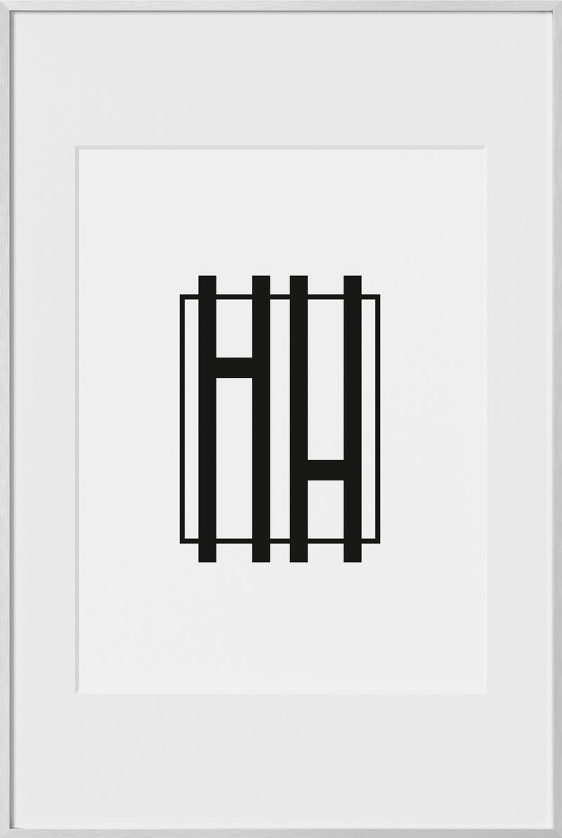 16x24, Silver Aluminum Glass Frame