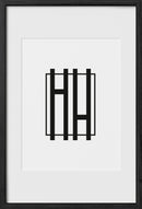 16x24, Black Oak Glass Frame