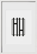 16x24, White Oak Glass Frame