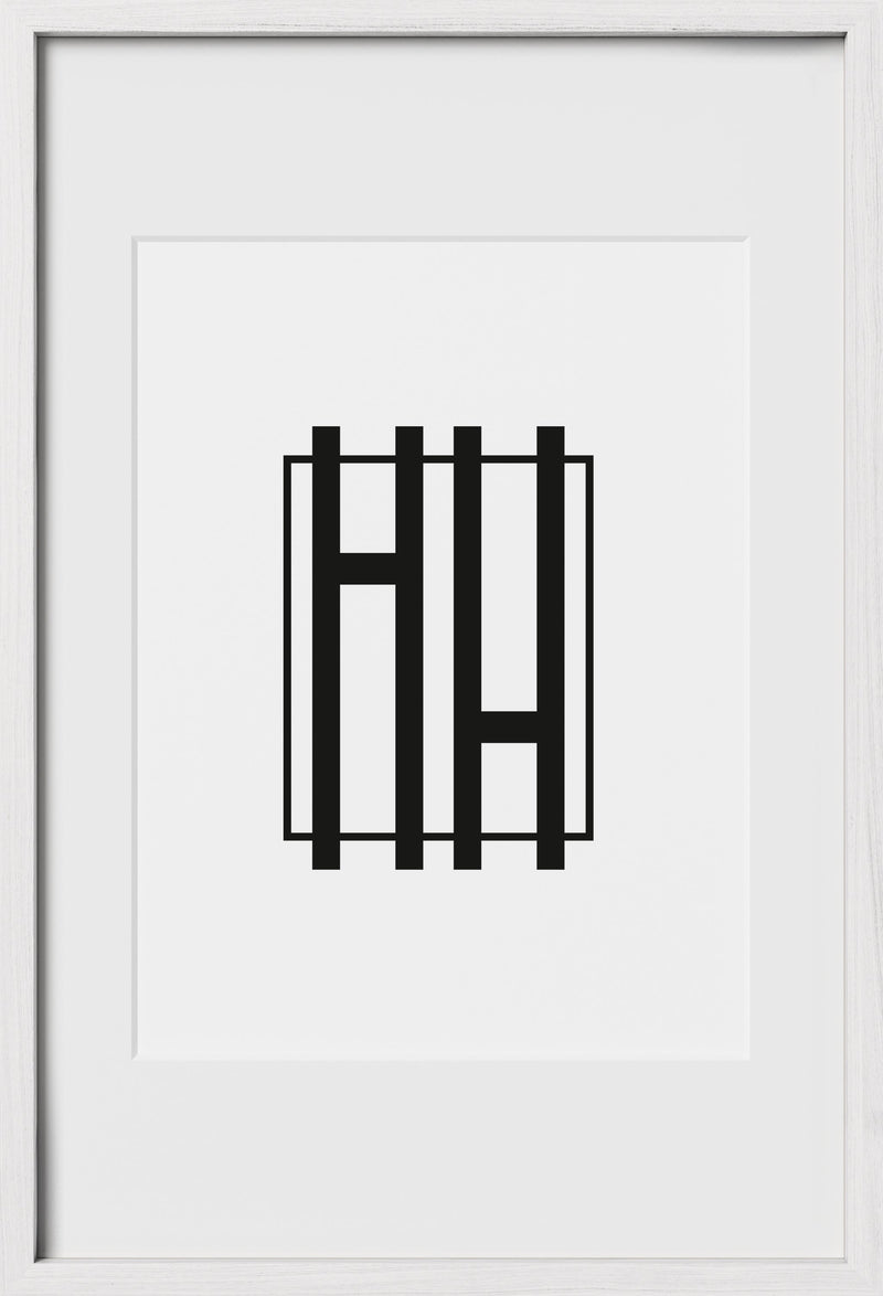 16x24, White Oak Glass Frame