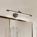 GobekUsa 17-22" Modish Swing Arm Wall Lamp with LED Black Vanity Mirror Light