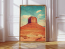 Monument Blaze: Butte Under Western Sky