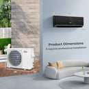 Energy Star Certified 18000 BTU 21 SEER2 208-230V Mini Split Air Conditioner and Heater Black Wifi Enabled by LJGDeals