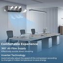 GreyVolt Series Energy Star Certified 18000 BTU 21 SEER2 208-230V Mini Split Air Conditioner and Heater Gray by LJGDeals