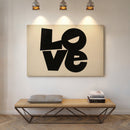 LOVE Modern Block Typography Print