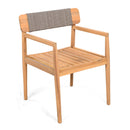 Patio Set Outdoor Acacia Wood Furniture Sets - Braided Dining Chairs & Dining Table by HouseOfZazla
