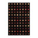 6' x 9'1" USA made Modern & Contemporary 100% Wool Oriental Area Rug Black