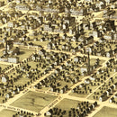 Vintage Map of Belleville, Illinois 1867