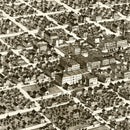 Vintage Map of Bloomington, Illinois 1867
