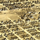 Vintage Map of Centralia, Illinois 1867