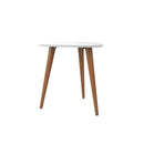 Utopia - Triangle End Table - White by HouseOfZazla