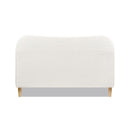 Roman - Curved Headboard Upholstered Platform Bed by HouseOfZazla