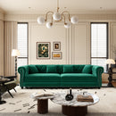 Chesterfield 3-in-1 Pull-Out Sofa Bed - Green
