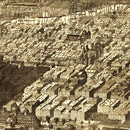 Vintage Map of Chicago, Illinois 1874