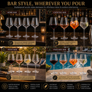 European Style Unbreakable Stemmed Crystal Wine Glasses, | Set of 4