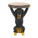 Whimsical Black Dog MGO Side Table