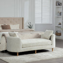 77.17" Wide Modern Upholstered End of Bed Bench