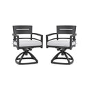 Outdoor Patio Aluminum Swivel Rocker 2PCs with Sunbrella Cushions