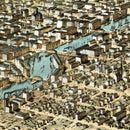 Vintage Map of Chicago, Illinois 1868
