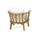 4-Pieces Acacia Wood Patio Furniture Set with Cushions by HouseOfZazla