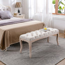 Bedroom Bench French Vintage Tufted Entryway Bench by HouseOfZazla