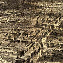Vintage Map of Chicago, Illinois 1871