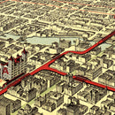 Vintage Map of Chicago, Illinois 1897