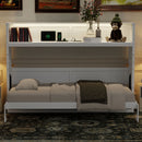 Murphy Bed With Desk, LED Light And USB Charging Station by Unique Piece Furniture