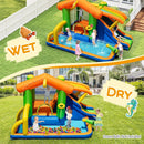 Inflatable Bounce House Water Park with Slide and 480W Blower by LJGDeals