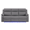 Blanche - Reclining Sofa With LED Lights by Unique Piece Furniture