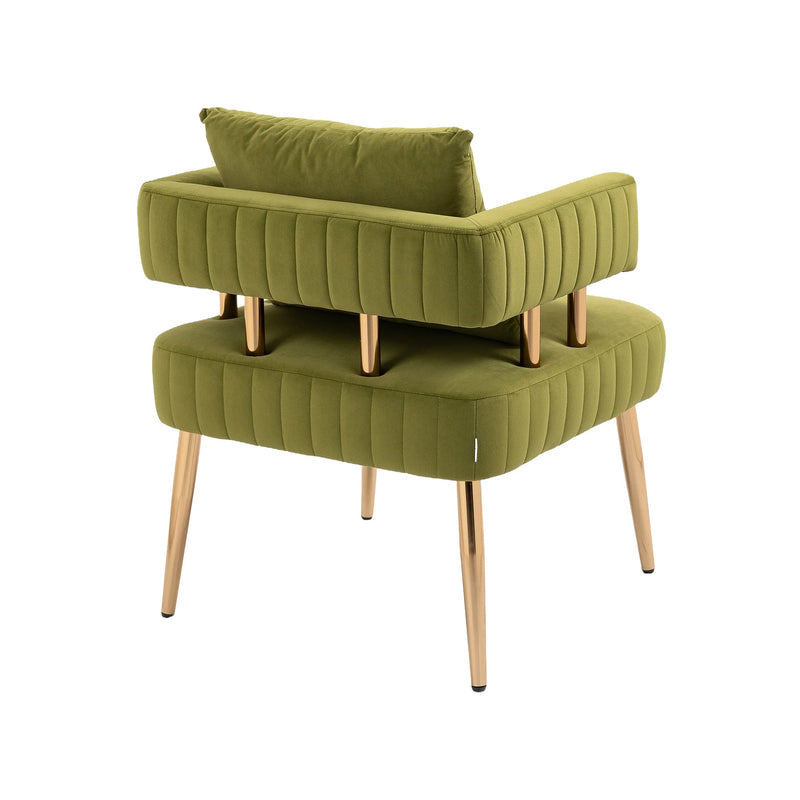 Accent Chair, leisure single chair with Golden feet