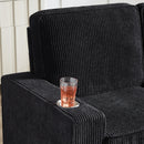 Modern Corduroy 3-Seater Sofa