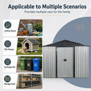 8ft x 4ft Outdoor Metal Storage Shed