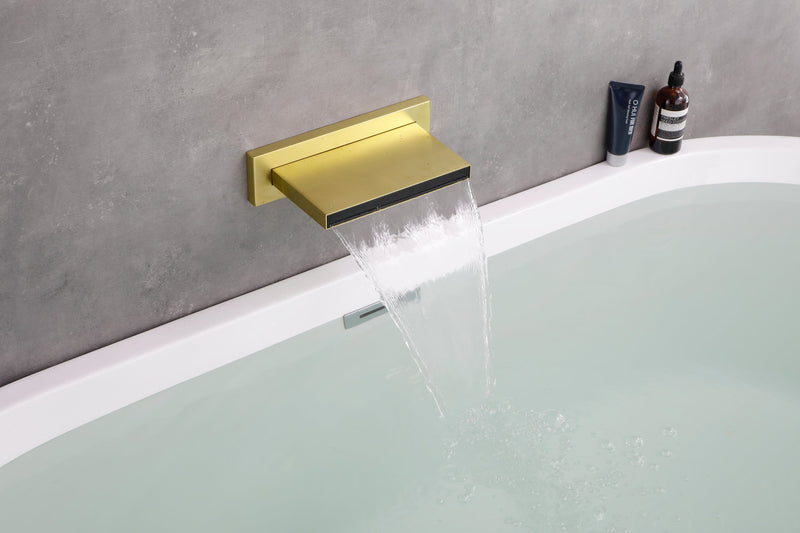 Shower Waterfall Waterfall Tub Faucet Wall Mount Tub Filler Spout For Bathroom sink Multiple Uses High Flow Bathtub shower Cascade Waterfall