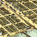 Vintage Map of Kankakee, Illinois 1869