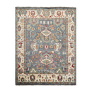 7' 9''x10' 2'' LoomBloom Muted Turkish Oushak Hand Knotted Wool Area Rug Slate, Ivory Color
