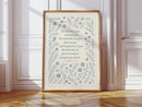 The Lord Bless You Floral Scripture Print