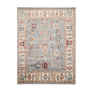 7' 11''x10' 3'' LoomBloom Muted Turkish Oushak Hand Knotted Wool Area Rug Slate, Ivory Color